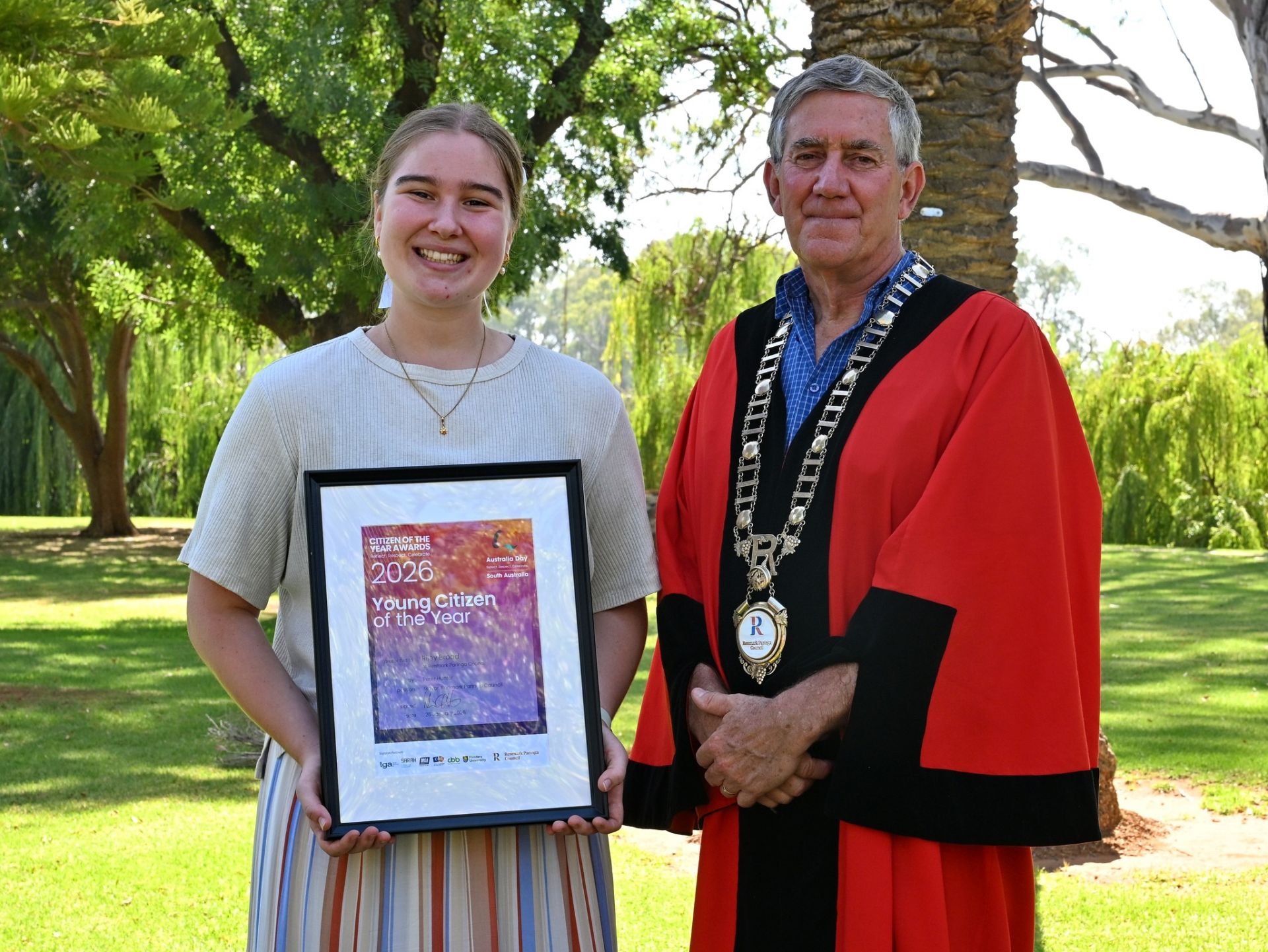 2026 Young Citizen of the Year (joint winner) - Riley Broad