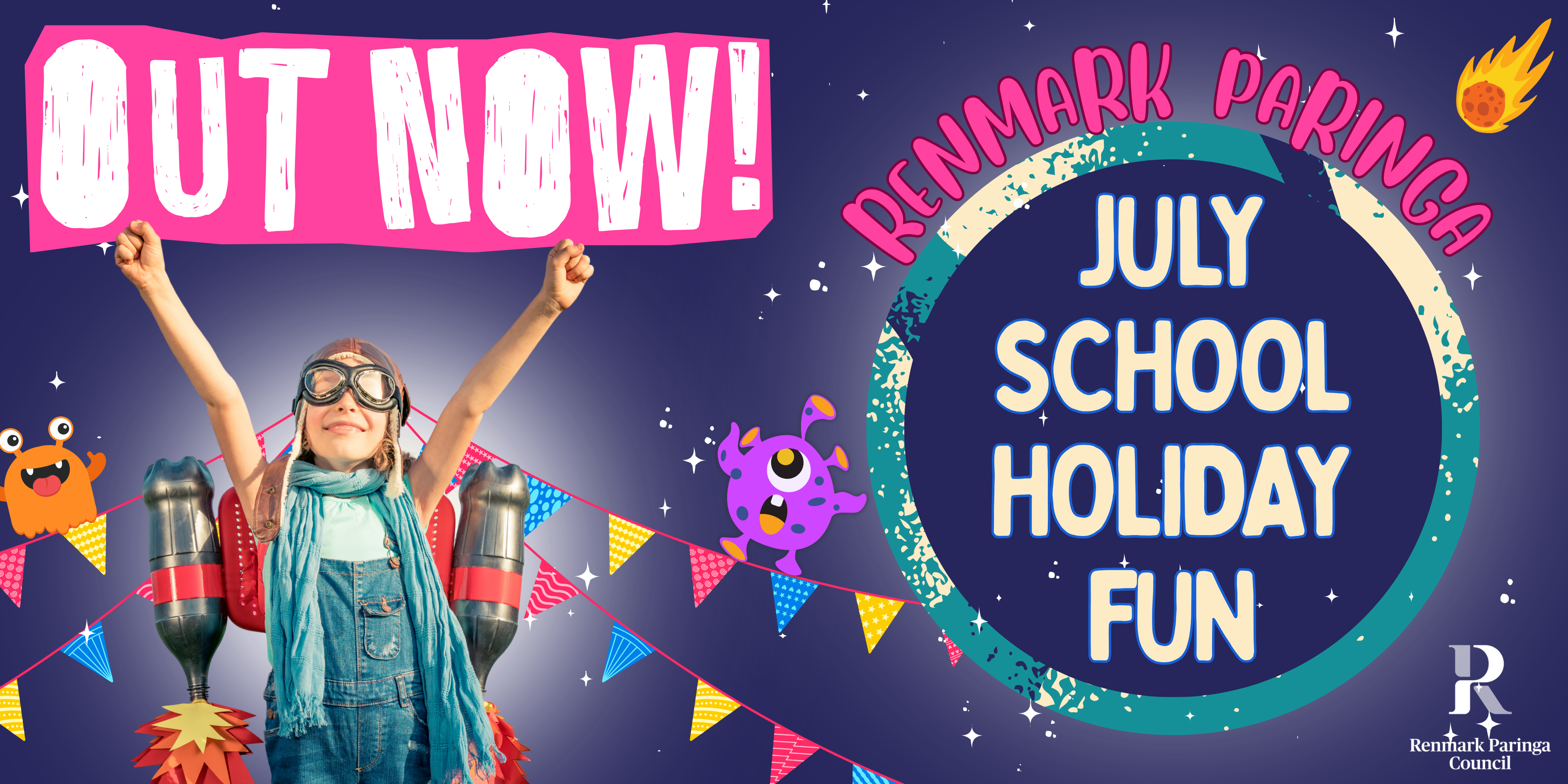 July School Holiday Banner 2026