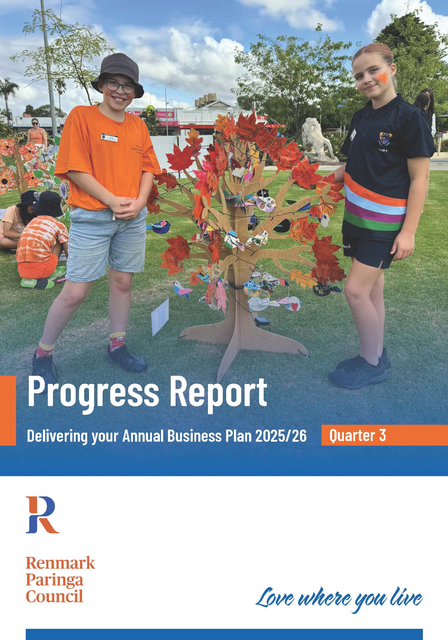 Progress Report Quarter 3 2025-26 Front Cover